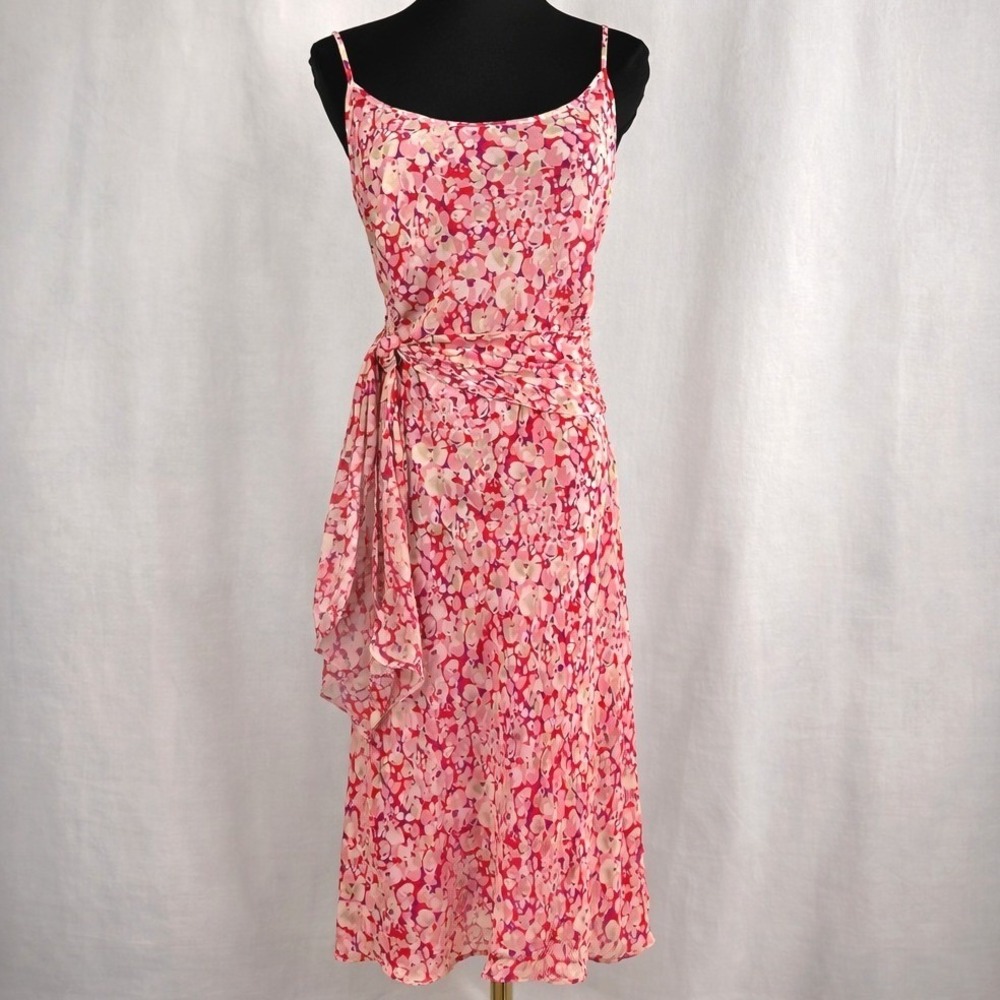 NWT Vintage Monsoon Bias Silk‎ Maxi Slip Dress Y2K Rom Com Garden Party Size 8
